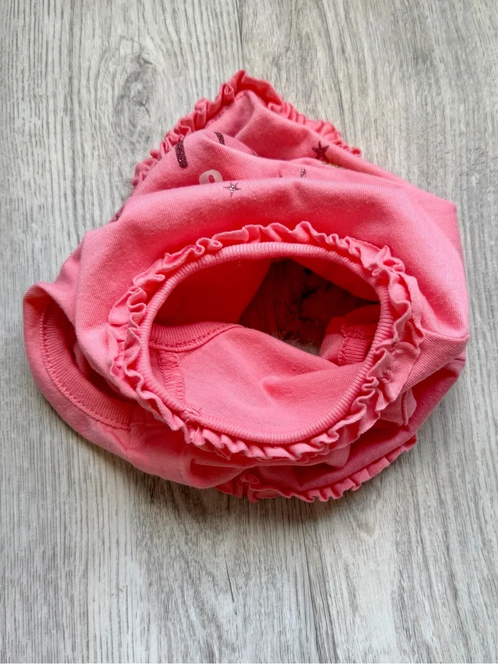 So Sparkling Cute Graphic - Pink Ruffle Pets/Small Dogs Top w/ Glitter - size XS